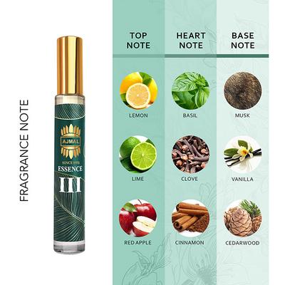 Ajmal Essence Iii Long-Lasting Concentrated Perfume Gift For Men And Women 10 ml - Deodorants/Roll-Ons