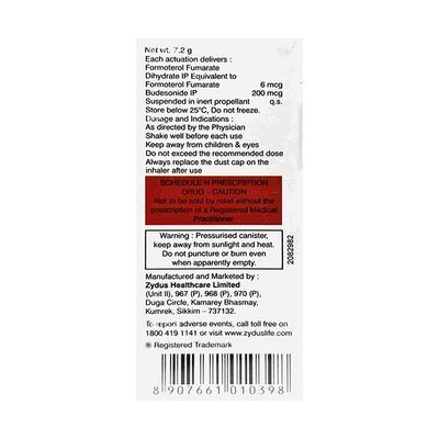 Formonide 200 with Dose Counter 120Md Inhaler 7.2g - Asthma/COPD-Ast
