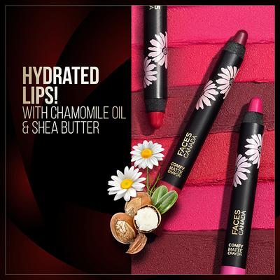 Faces Canada Comfy Matte Lip Crayon - Whatever 10, 2.8gm - Lip Crayons