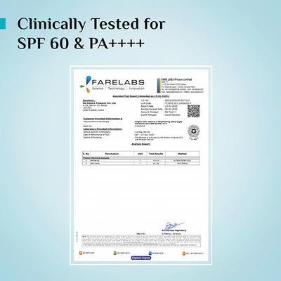 Pilgrim 5% Vitamin C Brightening Ultra Light Gel Sunscreen SPF 60 PA+++ with Australian Kakadu Plum 45 ml - Face Sunscreen