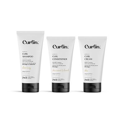 Curlin Shampoo+Conditioner+Cream 1's - Face Brush