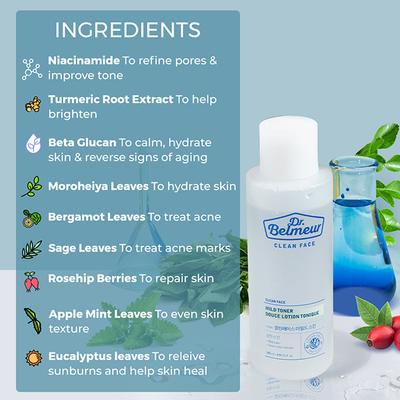 The Face Shop Dr.Belmeur Clean Face Mild Toner Douce Lotion Tonique 145ml - Toners