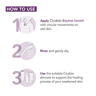Bioderma Cicabio Baume Lavant For Weakened And Irritated Skin 200 ml - Face Wash & Cleansers