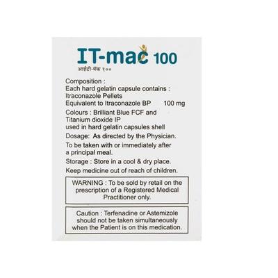 IT Mac 100mg Capsule 10'S - Fungal Infections-Anf
