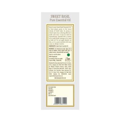 Kama Ayurveda Sweet Basil Essential Oil 12 ml - Essential Oils
