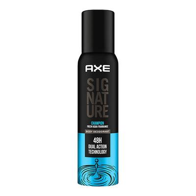 Axe Signature Champion Fresh Aqua Frgrance 72H Dual Action Technology Body Deodorant 154ml - Men Deodorants/Roll-Ons