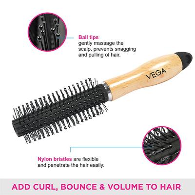 Vega Round Brush (H3 - RB) 97 gm - Hair Brushes