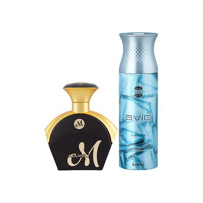 Maryaj M For Her EDP Fruity Floral Perfume And Ajmal Avid Homme Deodorant Aquatic Woody Fragrance 290 ml - Perfumes (Edt/Edp)