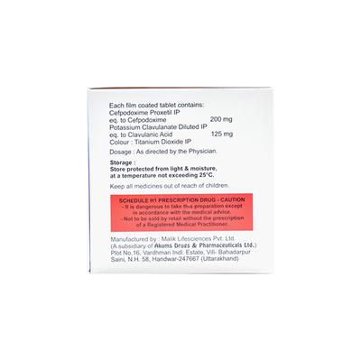 ZAPPOD CV Tablet 10's - Bacterial Infections-Cep