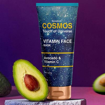 Cosmos by Bewakoof Vitamin Face Mask with Avocado, Vitamin C AND Cleansing Face Wash with Pomegranate, Copper Combo 200 ml - Masks & Peels