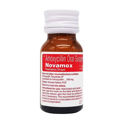 Novamox Paediatric Drops 10ml - Bacterial Infections-Pen