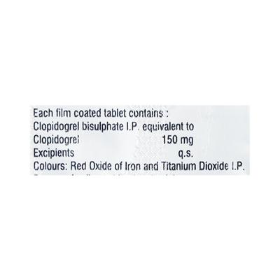 Clopitab 150mg Tablet 10'S - Blood Clot-Ant