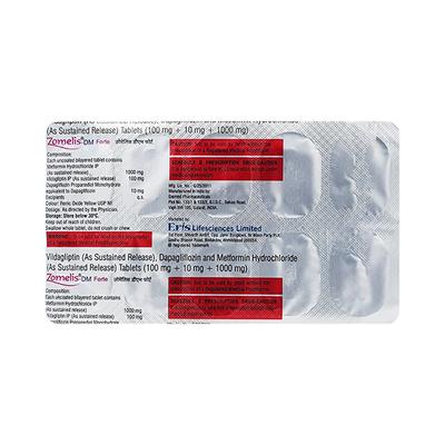 ZOMELIS DM FORTE Tablet 10's - Diabetes-Ant