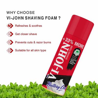 VI-John Special Moisturizing formula Shaving Foam for Men with Vitamin E an Enriched 400 gm - Shaving Foams