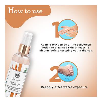 Seer Secrets Milk Body Lotion with SPF 21 - Aloe Vera, Chironji & Carrot Seed 100 ml - Lotions & Creams