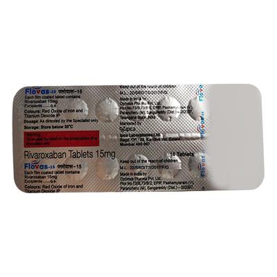 FLOVAS 15 Tablet 14's - Blood Clot-Ant