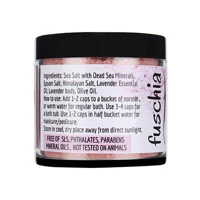 Fuschia Bath Salt - Lavender Florets 100 gm - Bath Salts