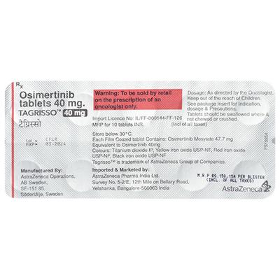 Tagrisso 40mg Tablet 10'S - Cancer Oncology-Tar