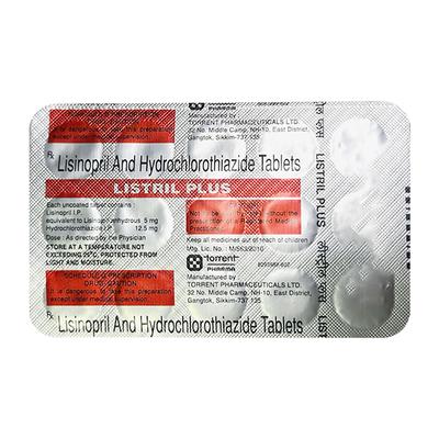 LISTRIL PLUS Tablet 15's - Hypertension-ACE