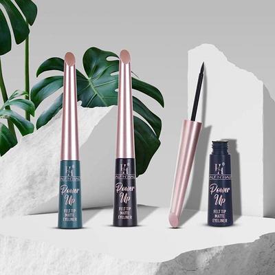 Half N Half Power Up Felt Tip Matte Eyeliner, 24H Long Lasting- Teal Green 4.8 ml - Eyeliners