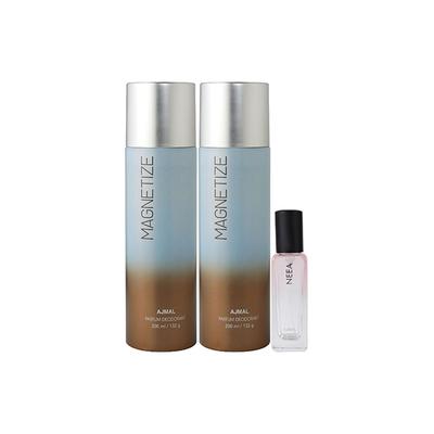 Ajmal 2 Magnetize Deo & Neea EDP Pack of 3 20 ml - Women Perfumes (Edt/Edp)