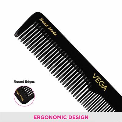 Vega Graduated Dressing Hair Comb for Men and Women, Black (VC2HMBC-118) 2's - Hair Combs
