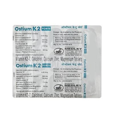 Ostium K2 Forte Tablet 15'S - Supplements-Cal