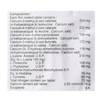 KETOALFA DS Tablet 10's - Kidney Disease/Stones-Oth