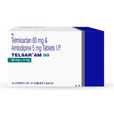 TELSAR AM 80 Tablet 10's - Hypertension-Ana