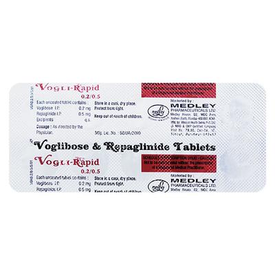 VOGLI RAPID 0.2/0.5 Tablet 10's - Diabetes-Ant