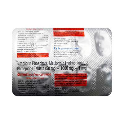 GLIMISAVE NEXA 1/1000 Tablet 10's - Diabetes-Ant
