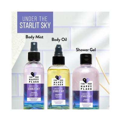 Find Your Happy Place Under The Starlit Sky After-Bath Body Oil Chamomile & Rosemary 200 ml - Hair Oils