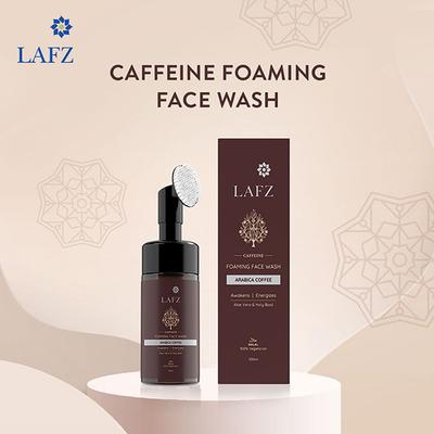 Lafz Caffeine Foaming Face Wash With Built - In Face Brush 100 ml - Scrubs & Exfoliants