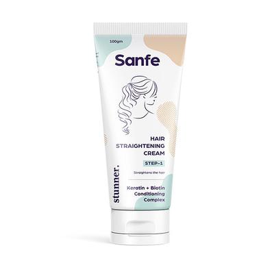 Sanfe Stunner Hair Straightening and Neutraliser Duo Cream 200 gm + Hair Neutraliser Cream 100 gm 1's - Hair Creams