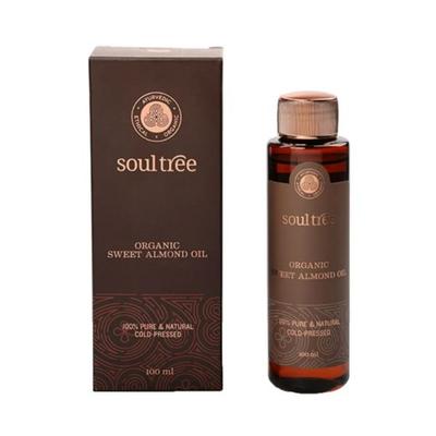 SoulTree Organic Sweet Almond Oil 100 ml - Hair Oils