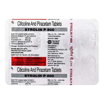Strolin P 800mg Tablet 10'S - Alzheimer-Neu