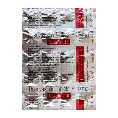 ROSUFIT 10 Tablet 20's - High Cholesterol-Dys