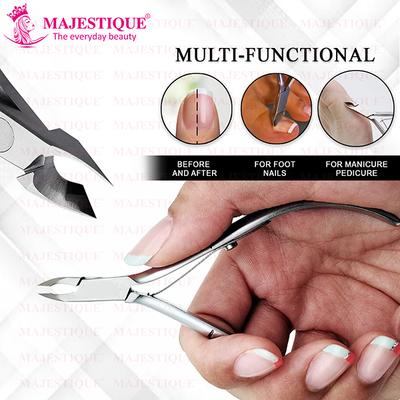 Majestique Professional Cuticle Nippers, Precision Surgical-Grade Stainless Steel, Nail Clipper 1's - Nail Care