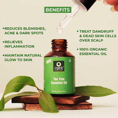Organic Harvest Tea Tree Essential Oil 30 ml - Essential Oils