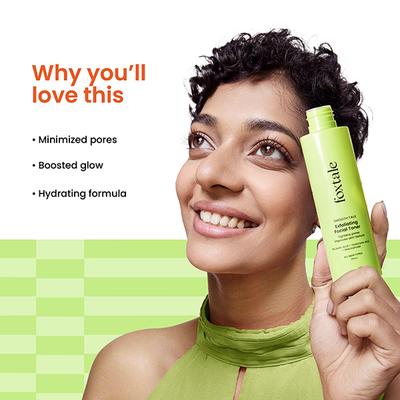 Foxtale Smooth Talk Exfoliating Facial Toner 5% Lactic Acid + Hyaluronic Acid + Niacinamide 150 ml - Face Mists