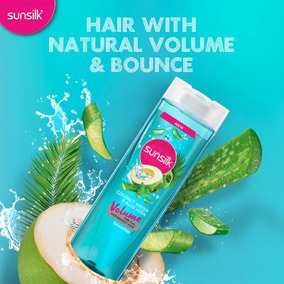 Sunsilk Coconut Water & Aloe Vera Volume Hair Shampoo 195 ml - Shampoos