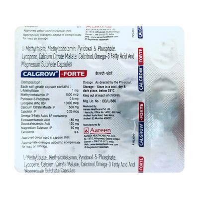 CALGROW FORTE Capsule 15's - Bone Metabolism-Age