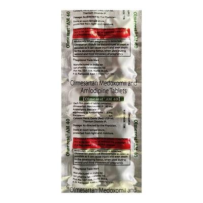 Olmezest AM 40mg Tablet 10'S - Hypertension-Ang