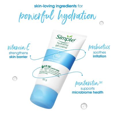 Simple Water Boost Hydratinggel Creme 50 gm - Face Moisturizers