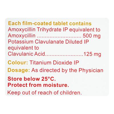 NOVACLAV 625mg Tablet 10's - Bacterial Infections-Pen