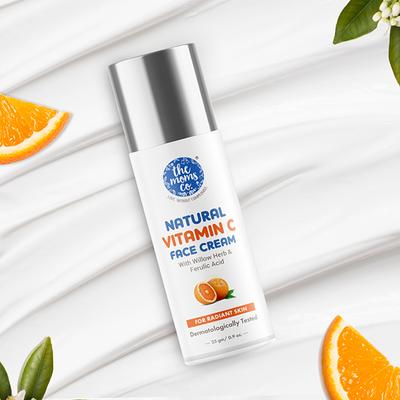 The Moms Co. Natural Vitamin C Face Cream with Willow Herb and Ferulic Acid 25gm - Creams/Oils/Lotions