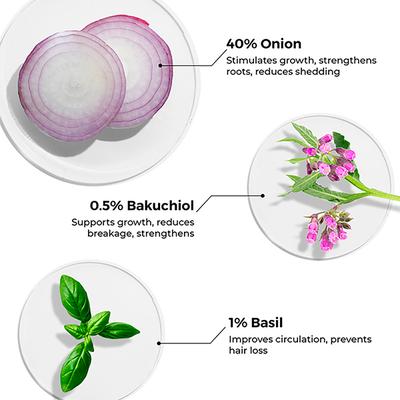 Brillare Onion & Bakuchiol Oil Shots For Hair Fall Reduction 48 Ml - Hair Oils