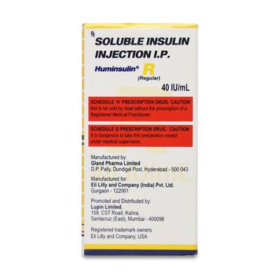 Huminsulin R 40IU Injection 1X10ml - Diabetes-Ins