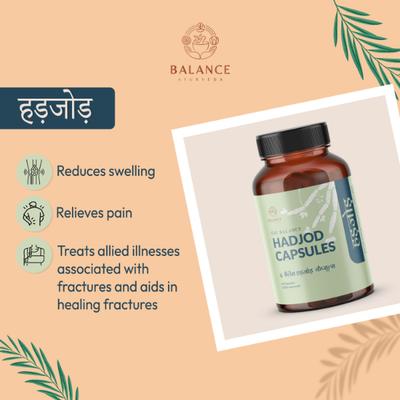Balance Ayurveda The Balance Hadjod Capsules 60's - Speciality Medicines