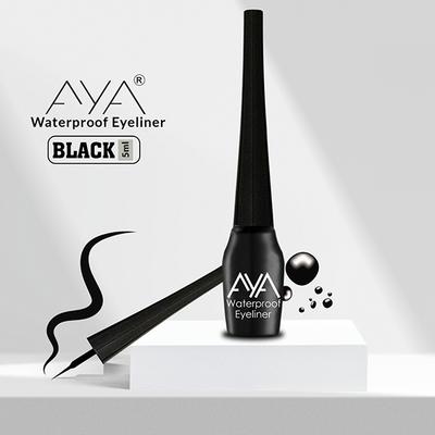 Aya Waterproof Eyeliner - Black 5 ml - Eyeliners
